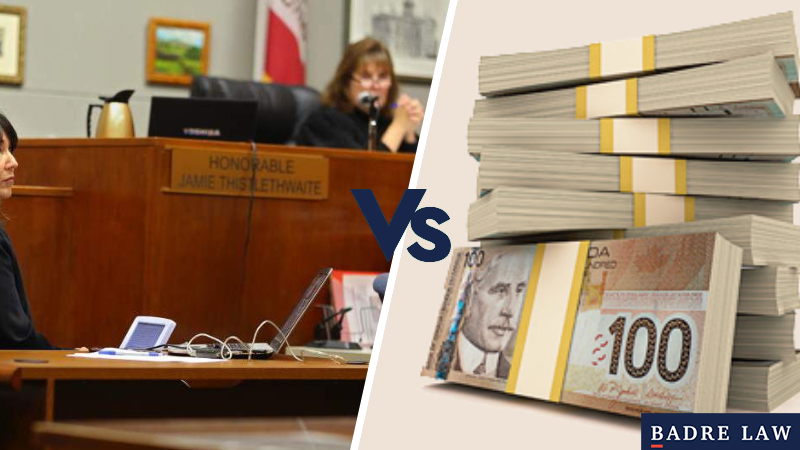 Trial vs settlement badre law