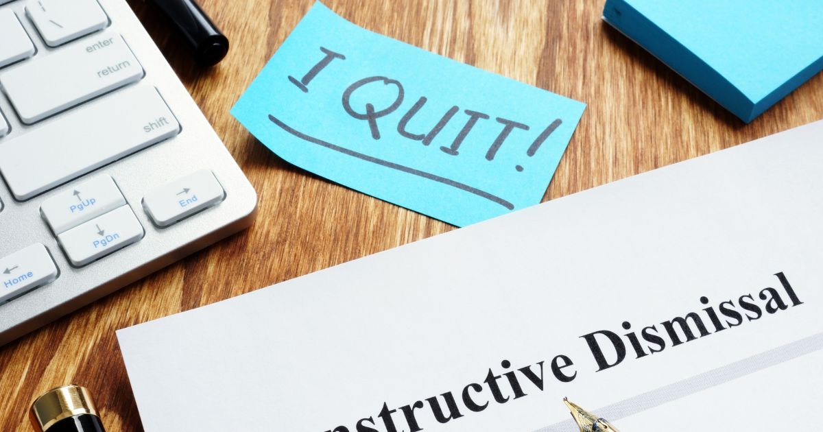 Start exploring other job opportunities when you detect that constructive dismissal is in place