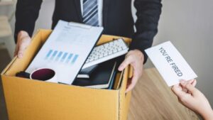 Everything You Need to Know About Wrongful Dismissal in Ontario (2023) 6 An image showing an employee being fired from their job, which may be an example of wrongful dismissal