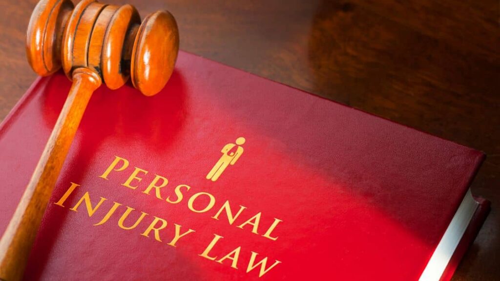 A picture of a personal injury law book.