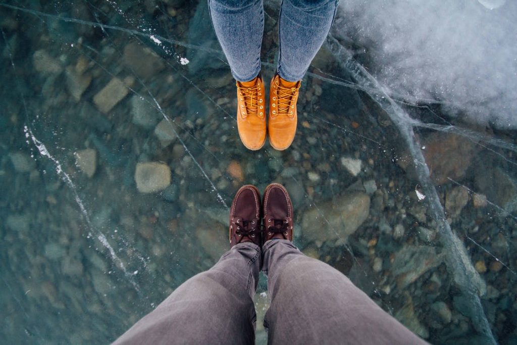 slip and fall accident standing on ice