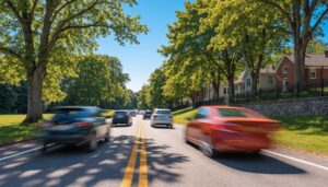 Ontario road scene illustrating the importance of understanding car accident claims